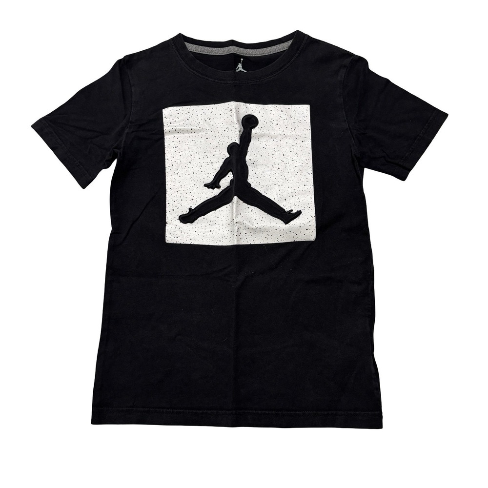 Jordan Youth Boys Graphic T Shirt Black Size Medium 10-12 / 15 x 22